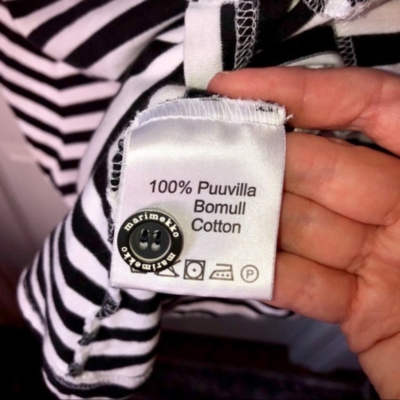 Marimekko Striped Button Front Tunic Dress - Picture 5 of 7